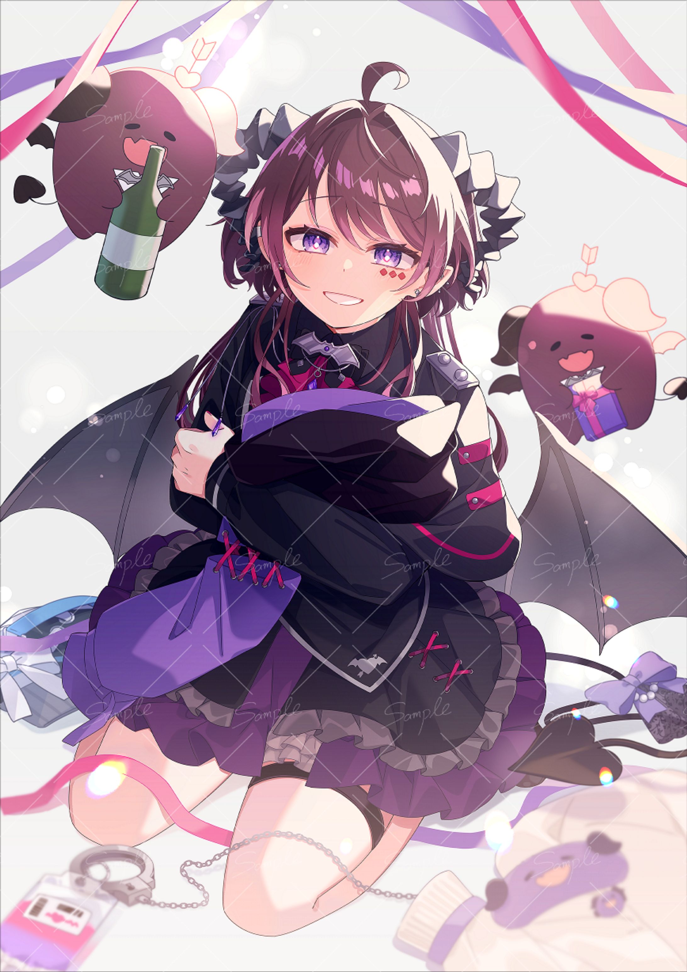 濡羽しゅあ様　5周年記念イラスト-1