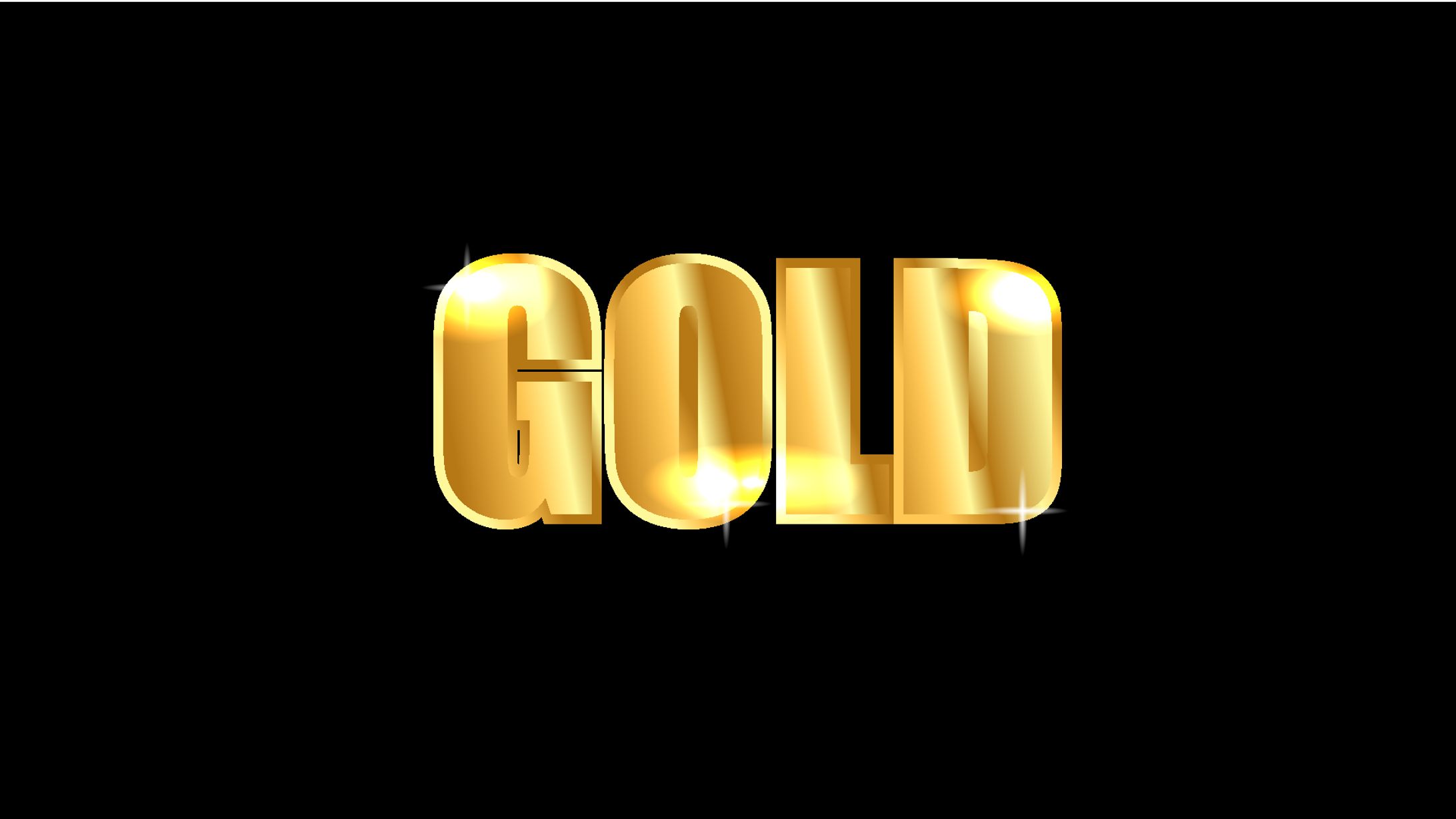 装飾文字／Gold-1