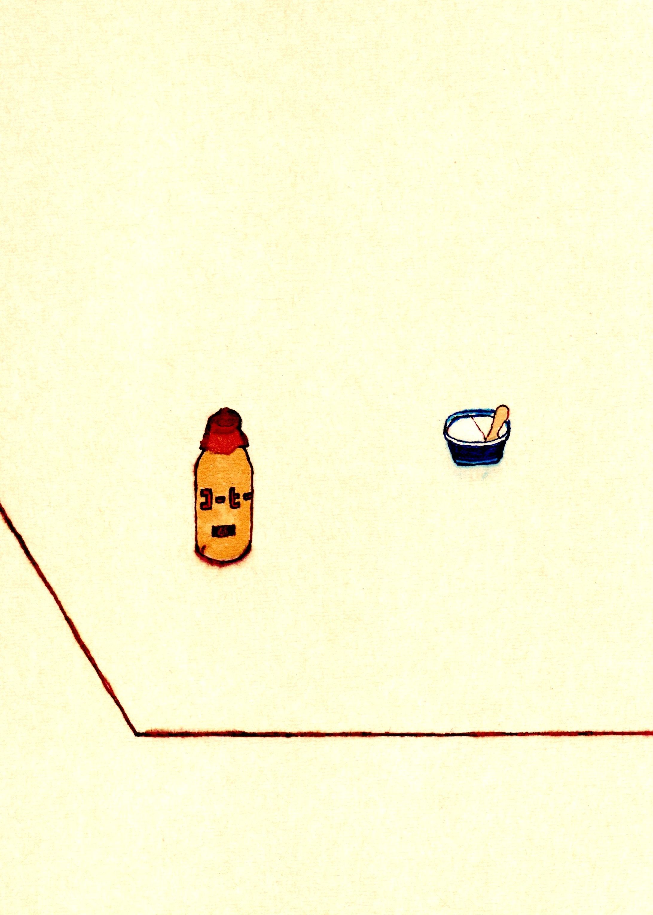 「コーヒー牛乳」オリジナルイラスト-1