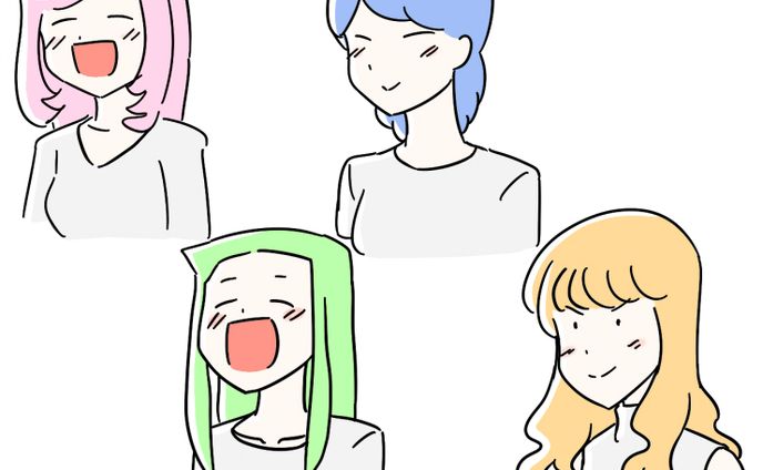 ラインスタンプ風イラスト