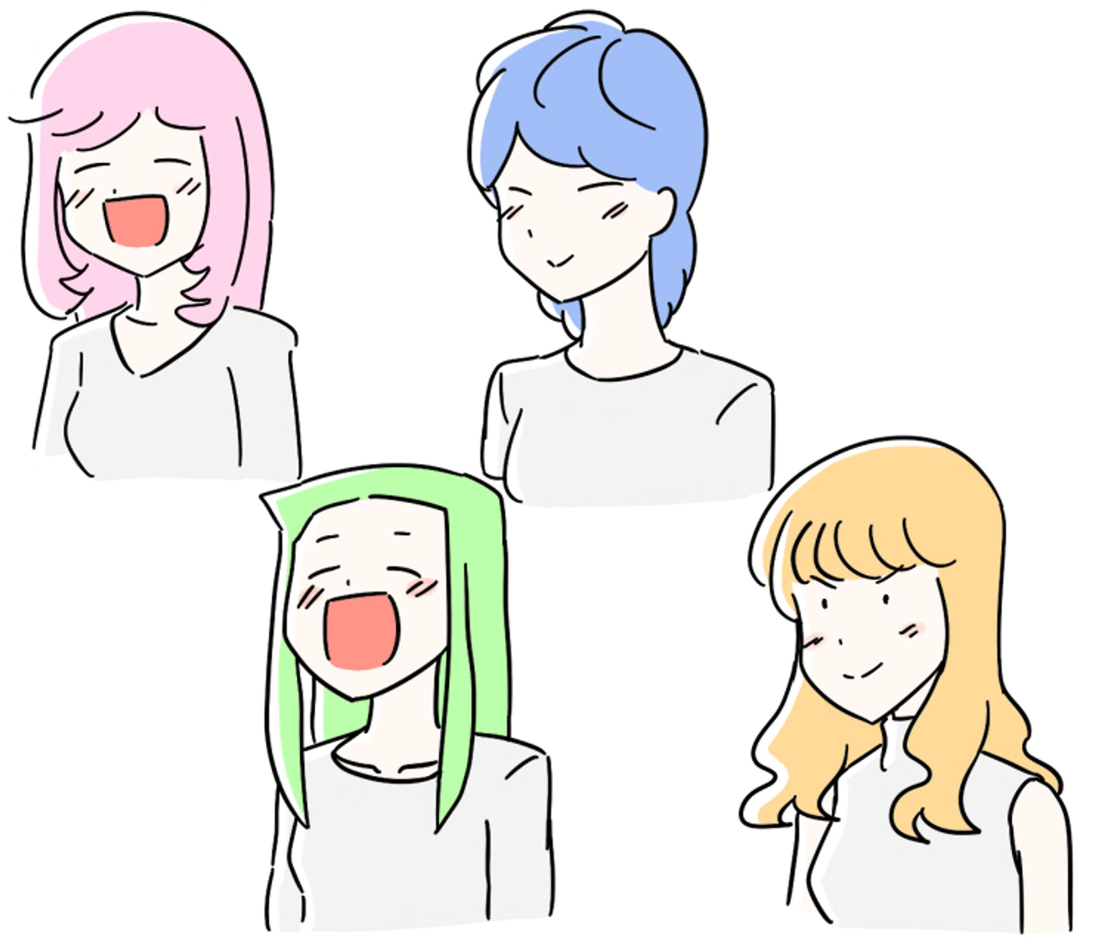 ラインスタンプ風イラスト-1