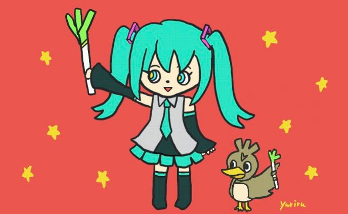 初音ミクとカモネギ