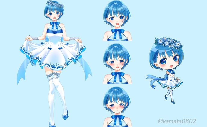 ミニキャラ、立ち絵公開用画像