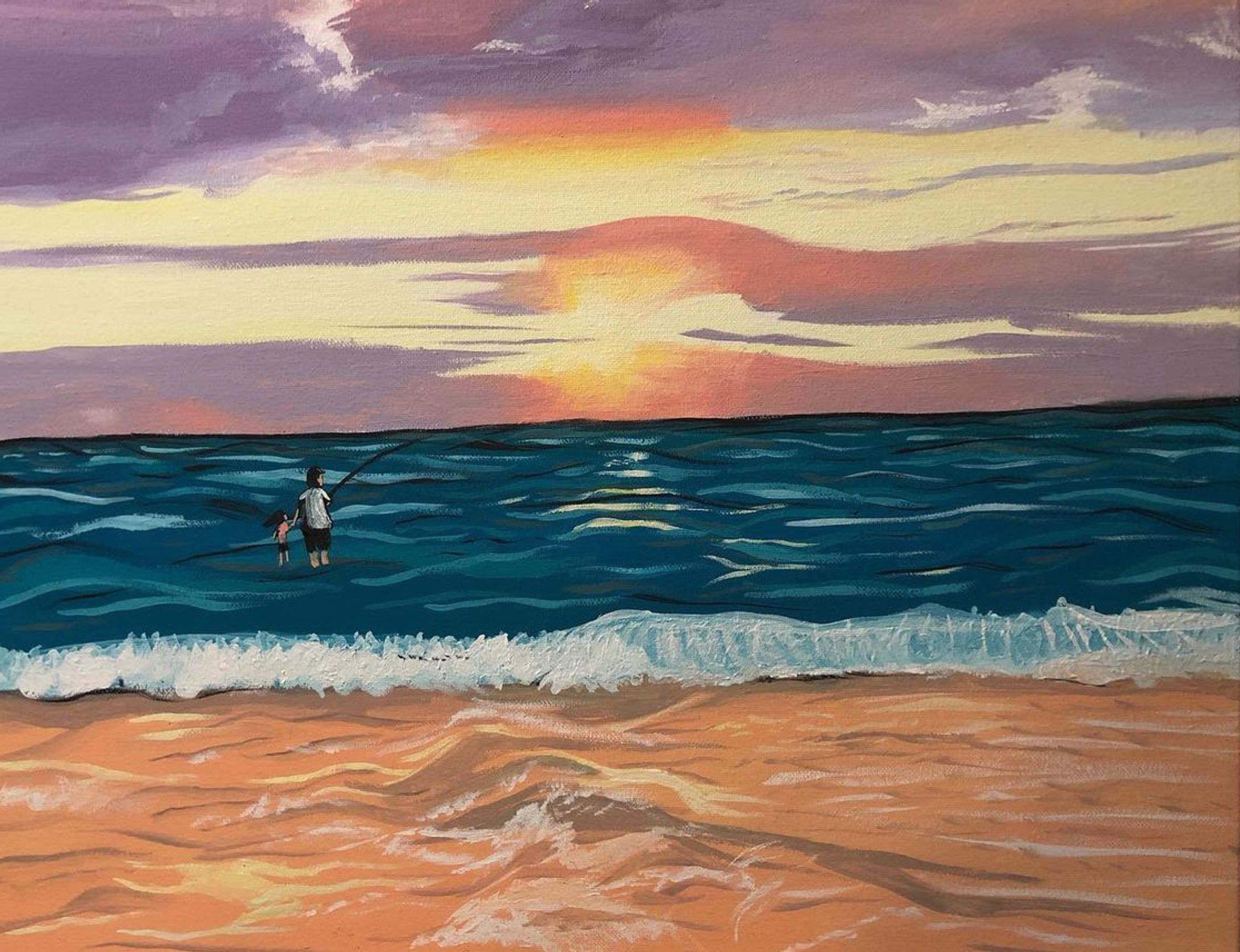 Sunset at the beach comm-1