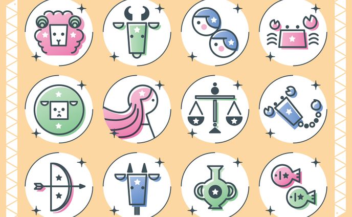 【ご依頼】2025年用 12星座のイラスト