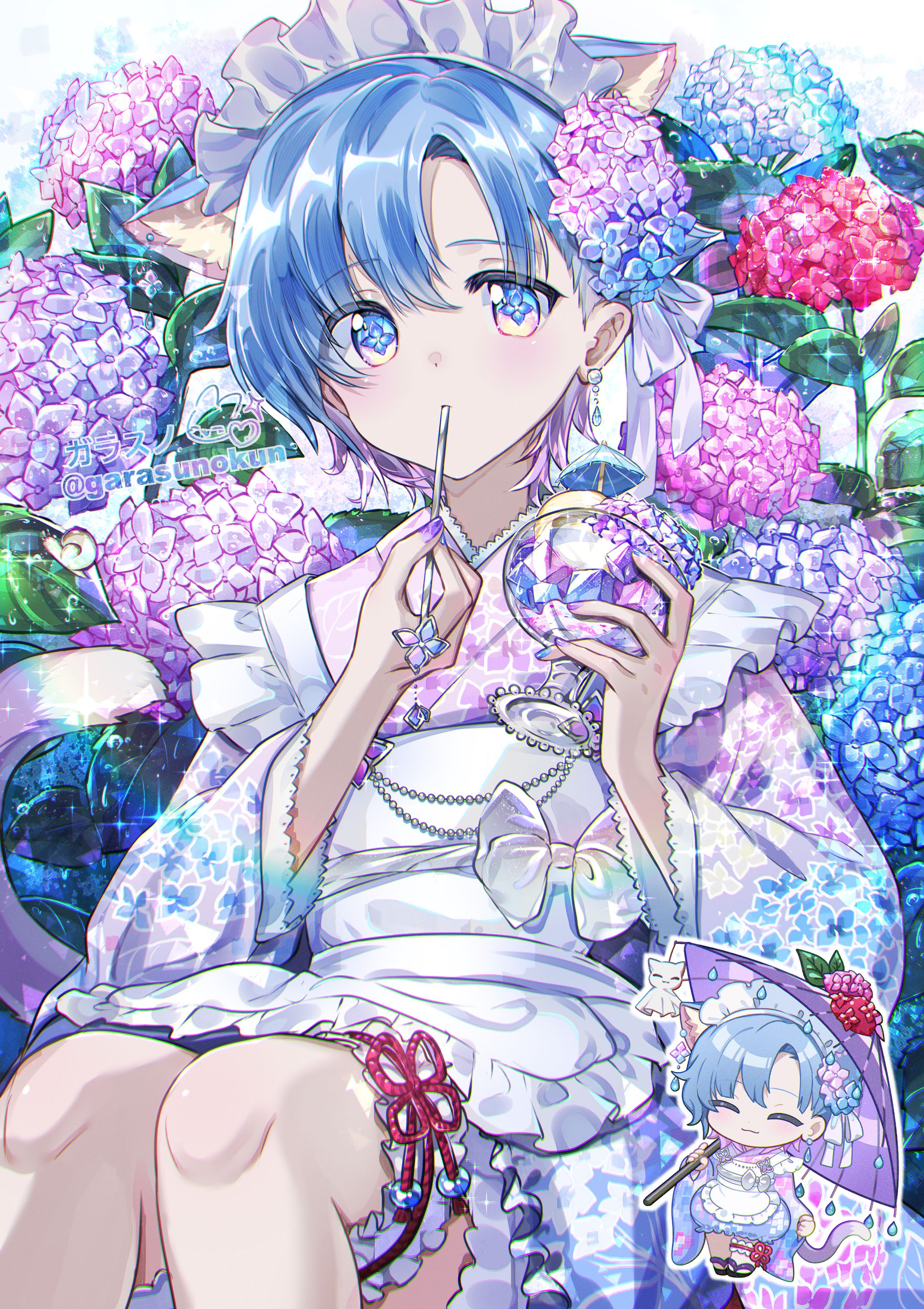 紫陽花の女の子-1