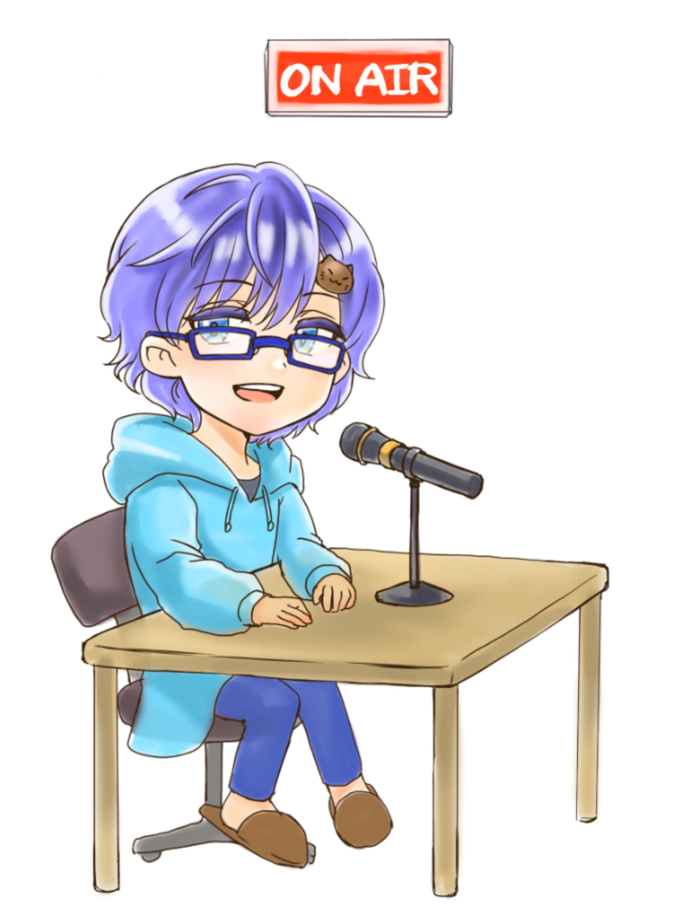 Youtuber廻御りとむラジオ用イラスト-1