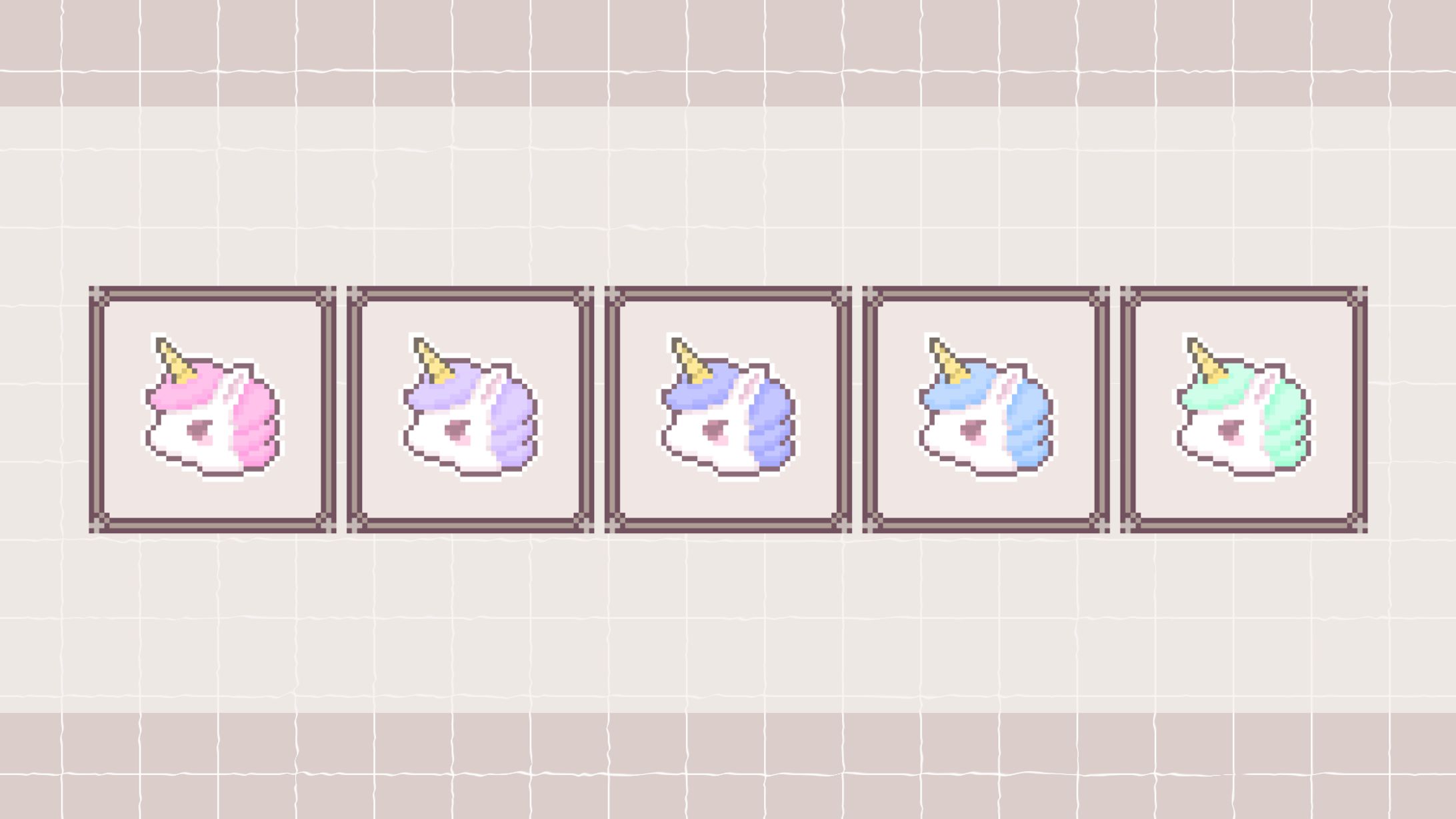 ドット絵(フリー素材)_ユニコーン-1