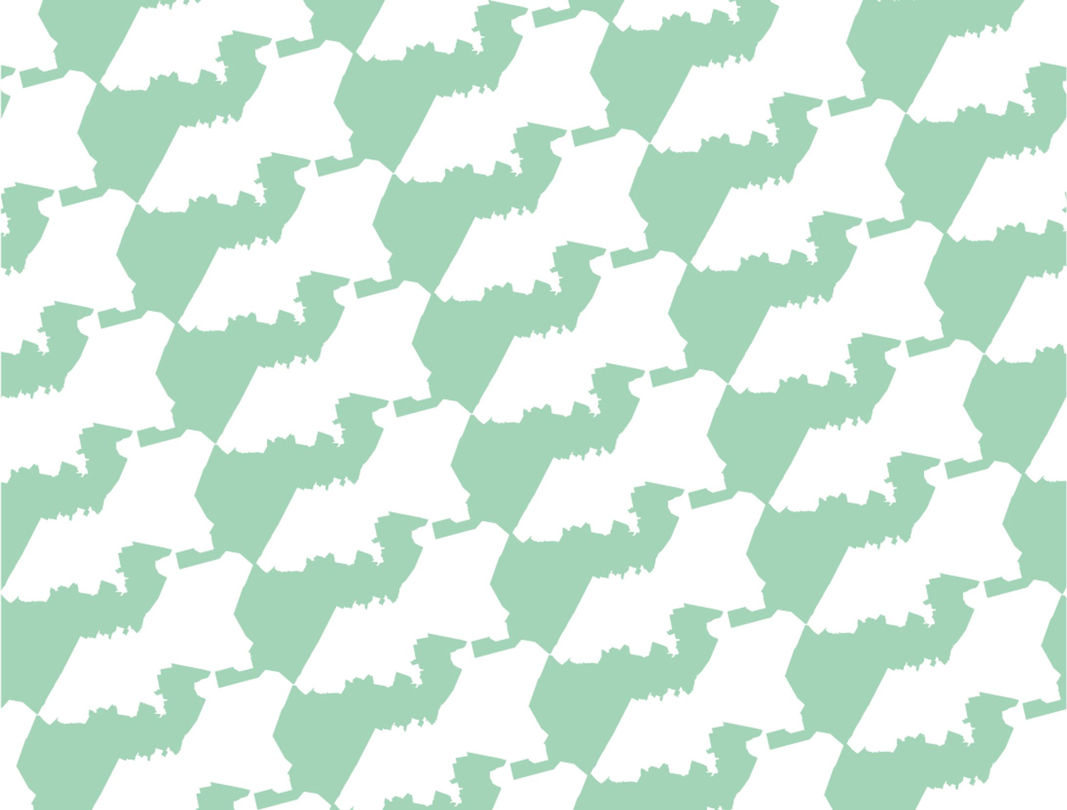 習志野千鳥格子模様　緑-1