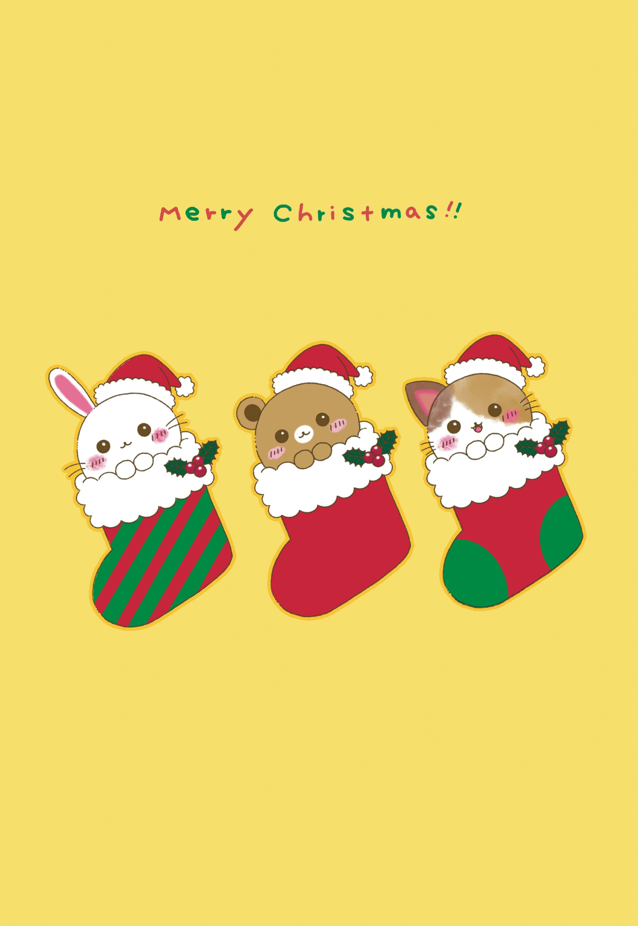 ポップアニマルズ(クリスマスカード)-1