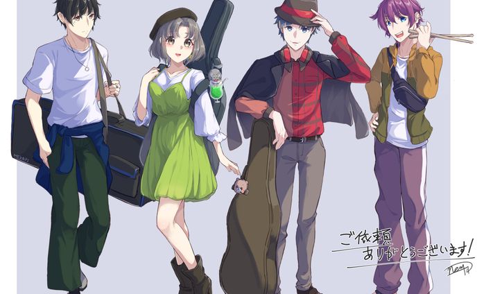 Skeb依頼 楽器を持った立ち絵