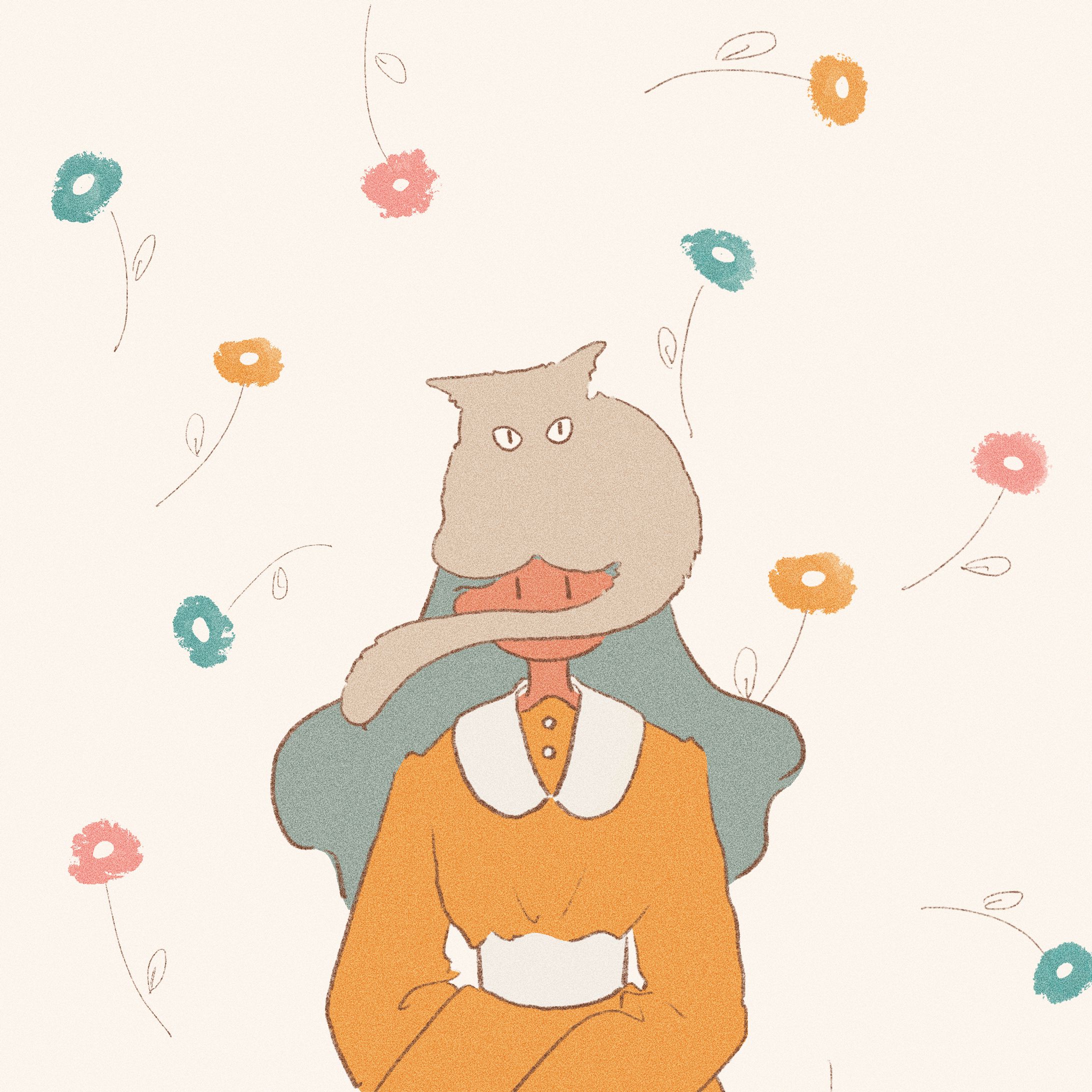 ねこと女の子１-1