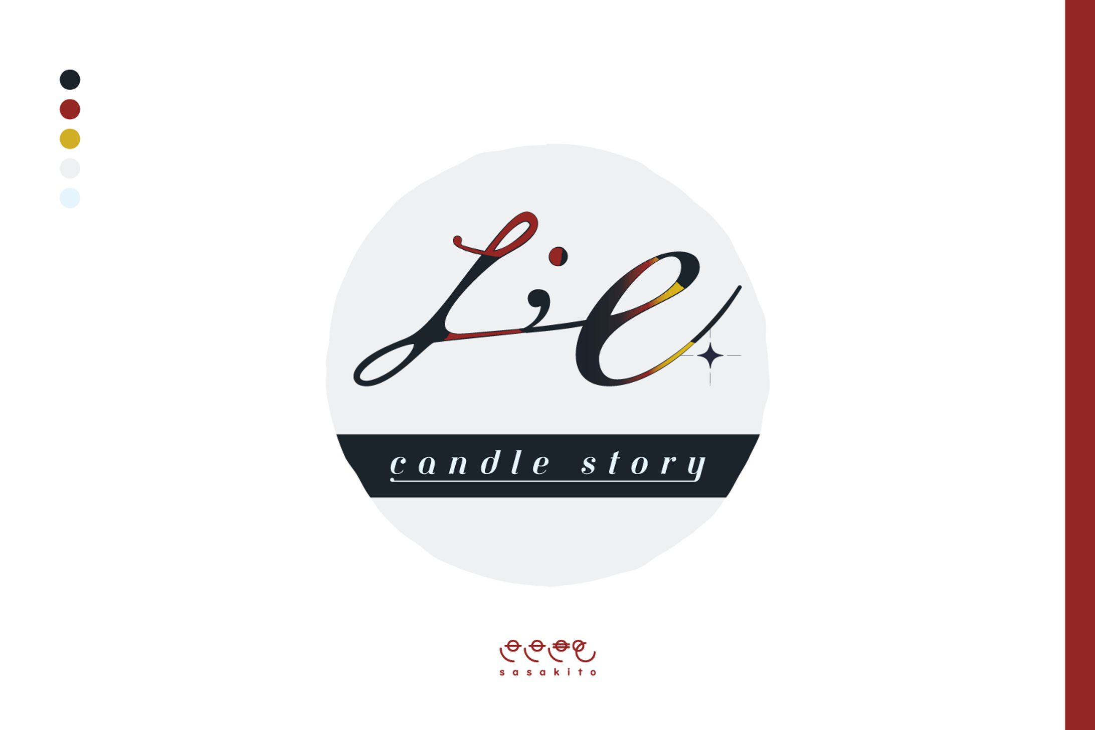 【ロゴタイプ】tie.candle story-1
