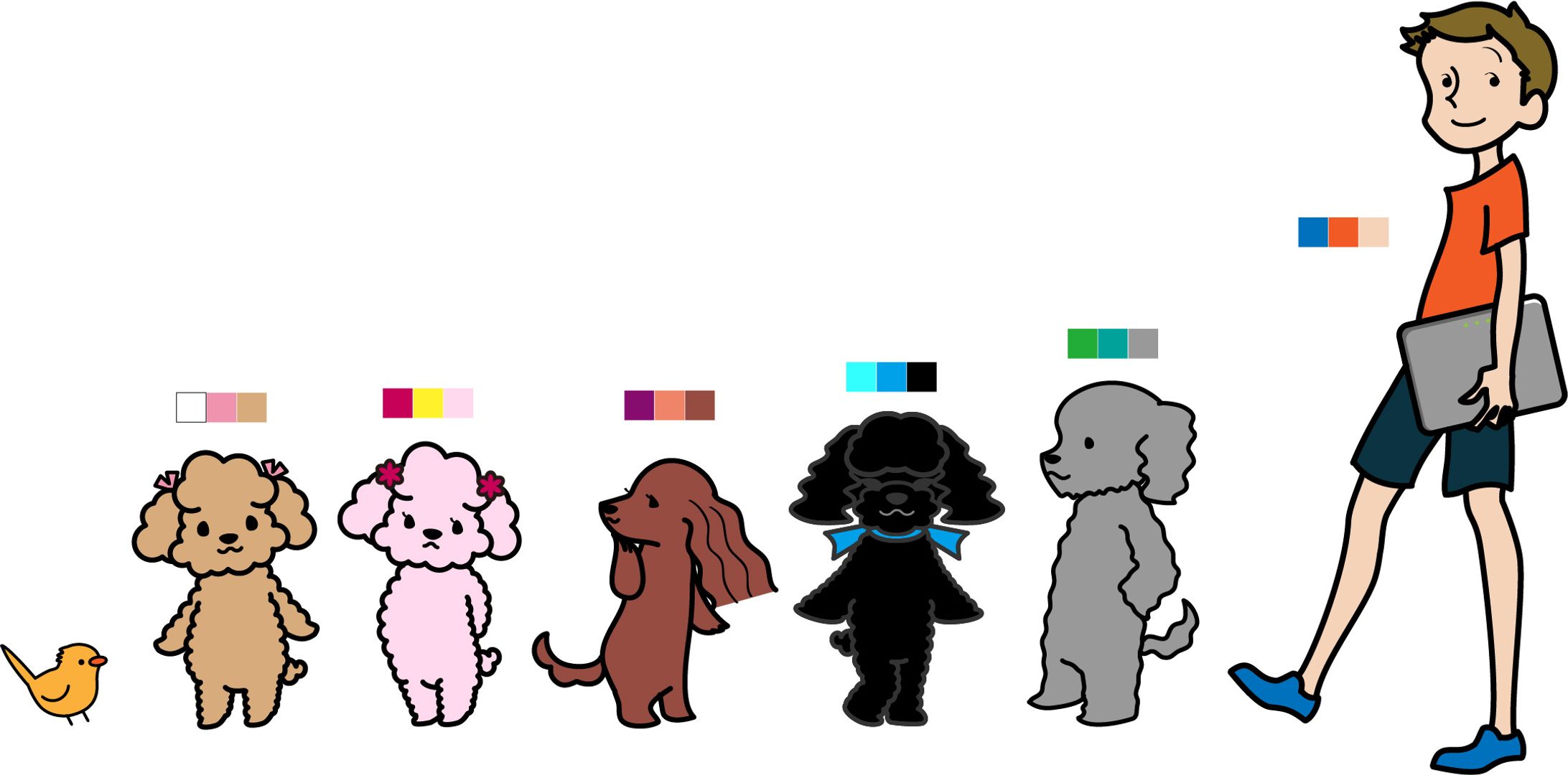 dogs & boy-1