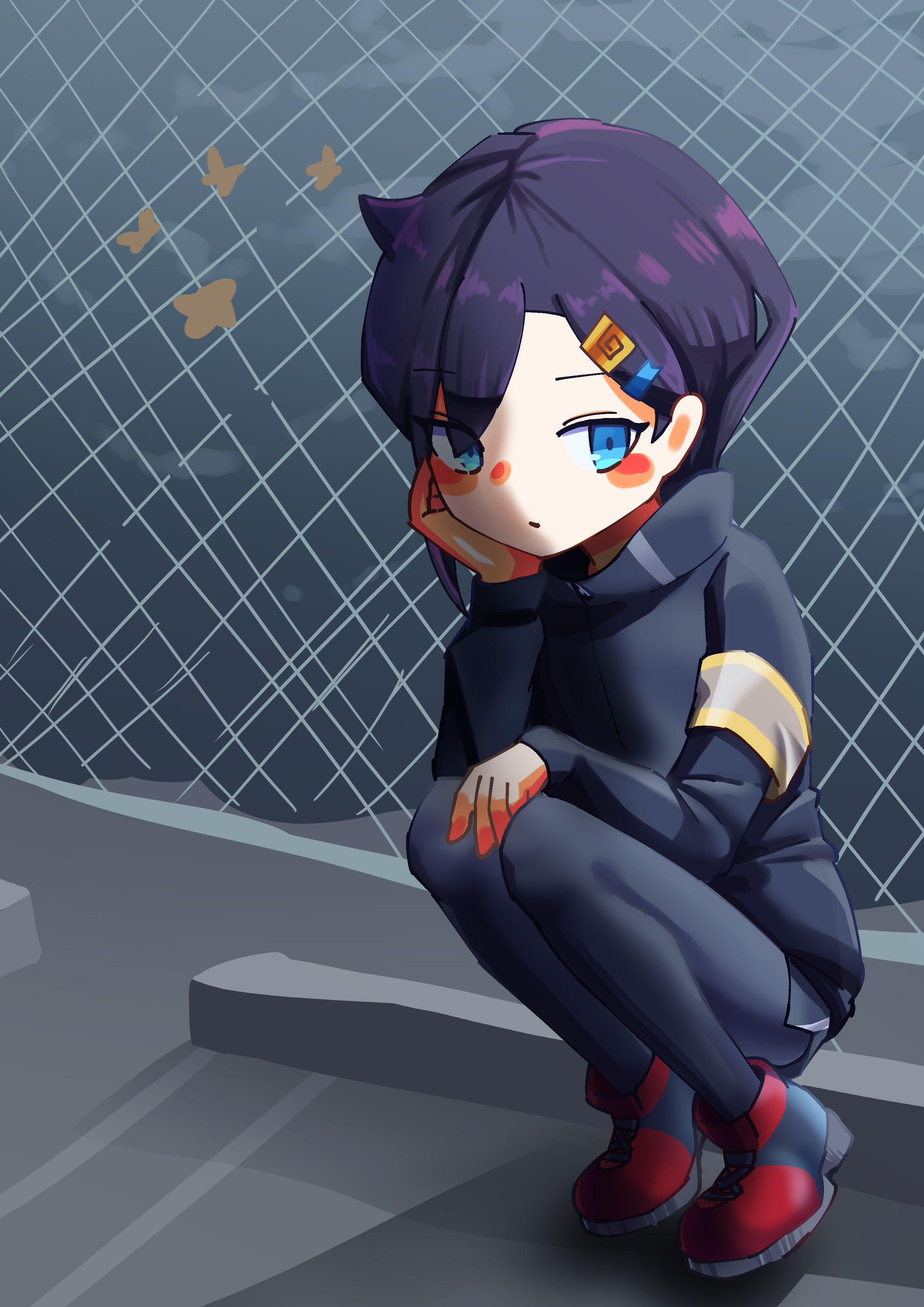 アメノセイさんファンアート黒タイツ-1