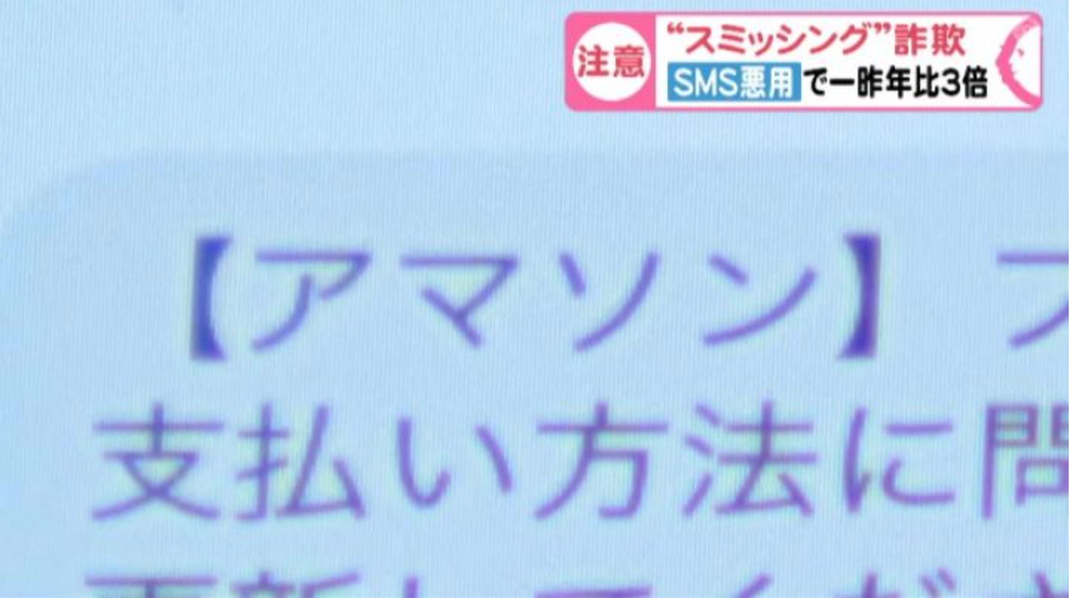 【東海テレビニュースOne】よく見るとアマ「ソ」ン…SMS使うフィッシング詐欺『スミッシング』の被害が急増 気づきづらい巧妙な手口-1