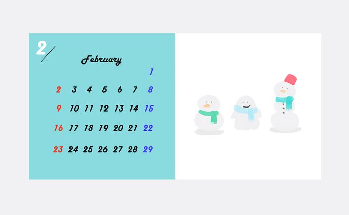 Ghost-calendar　(2月)
