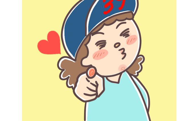 似顔絵　サンキュー　