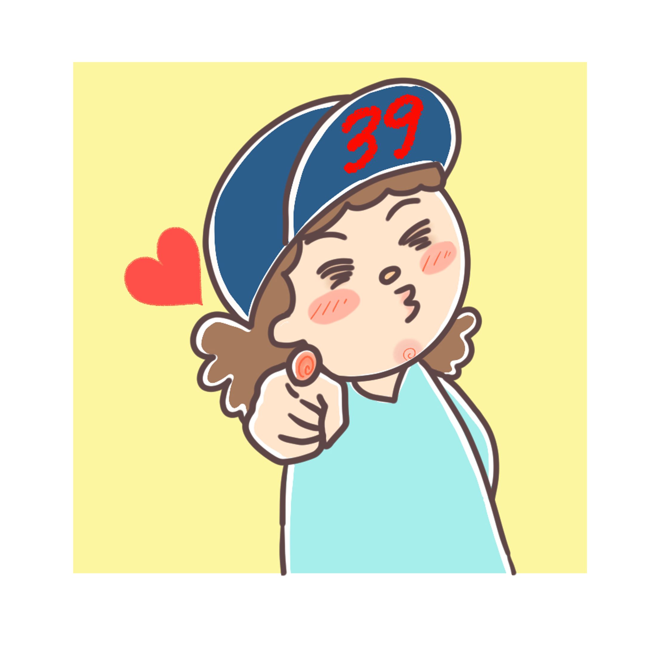 似顔絵　サンキュー　-1