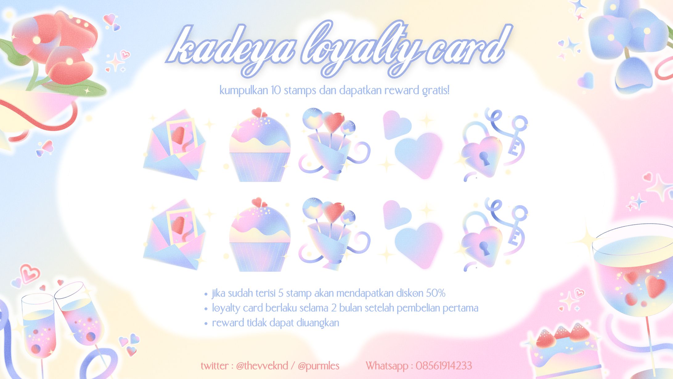 [Custom] Dreamy Gradient - Loyalty Card Digitak-1