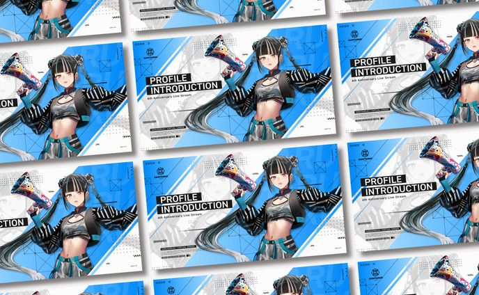 春猿火『6周年記念生配信』プロフィールカードデザイン