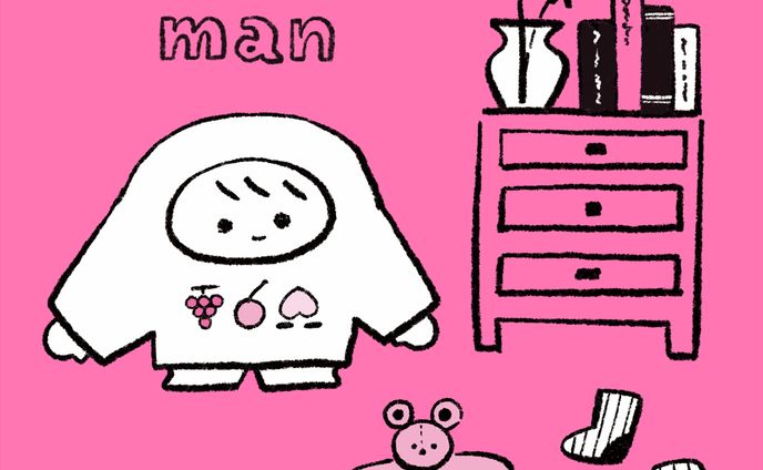 線画・Tシャツマン