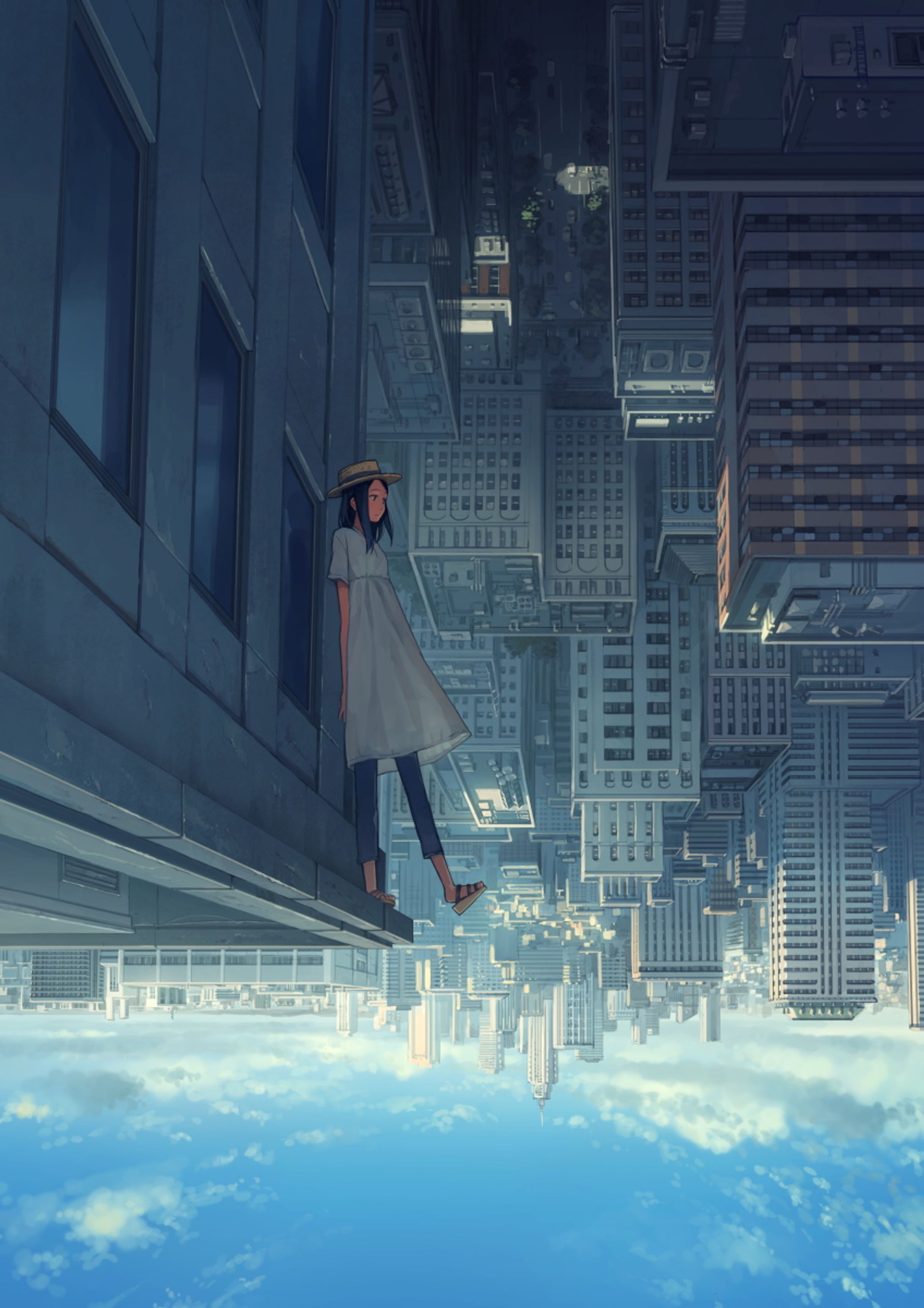 イラスト（人物＋風景）-1