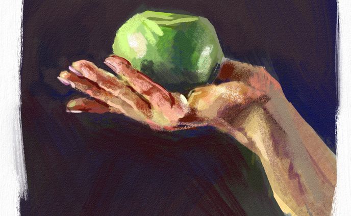 手と静物　習作
