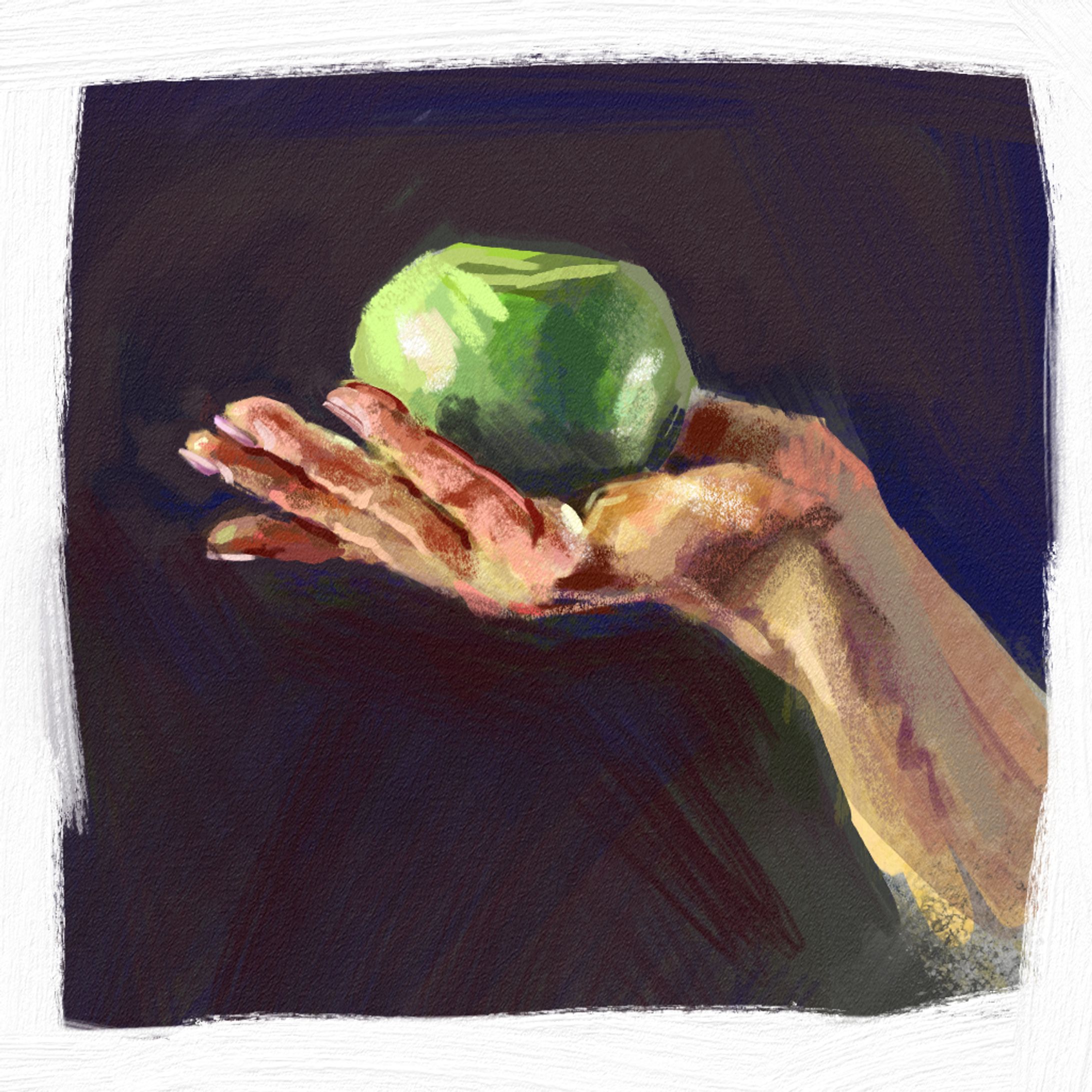 手と静物　習作-1