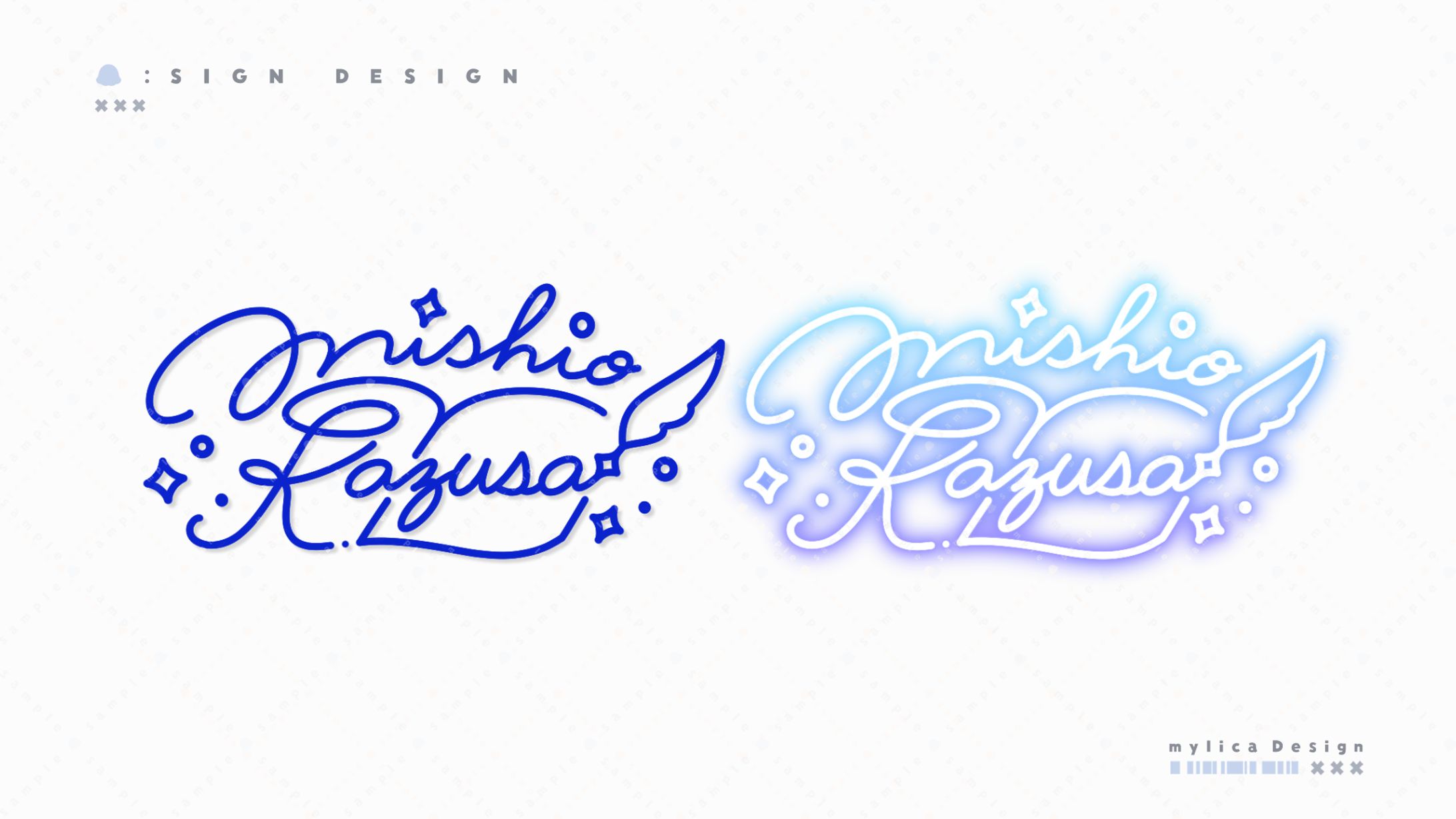 御汐かずさ / SIGN DESIGN-1