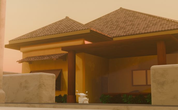3D Model House Exterion and Interior