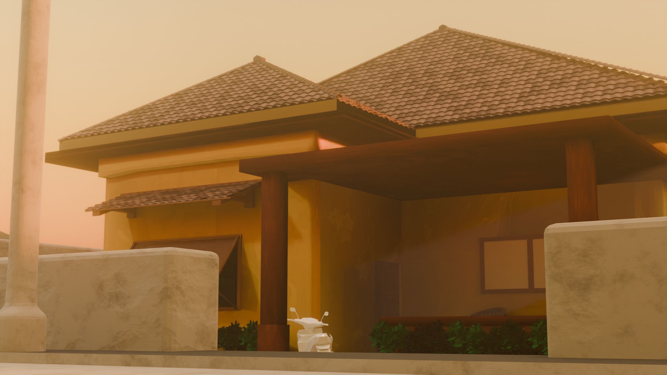 3D Model House Exterion and Interior-1