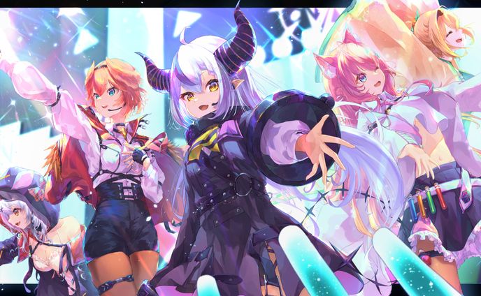 秘密結社holox1周年記念イラスト