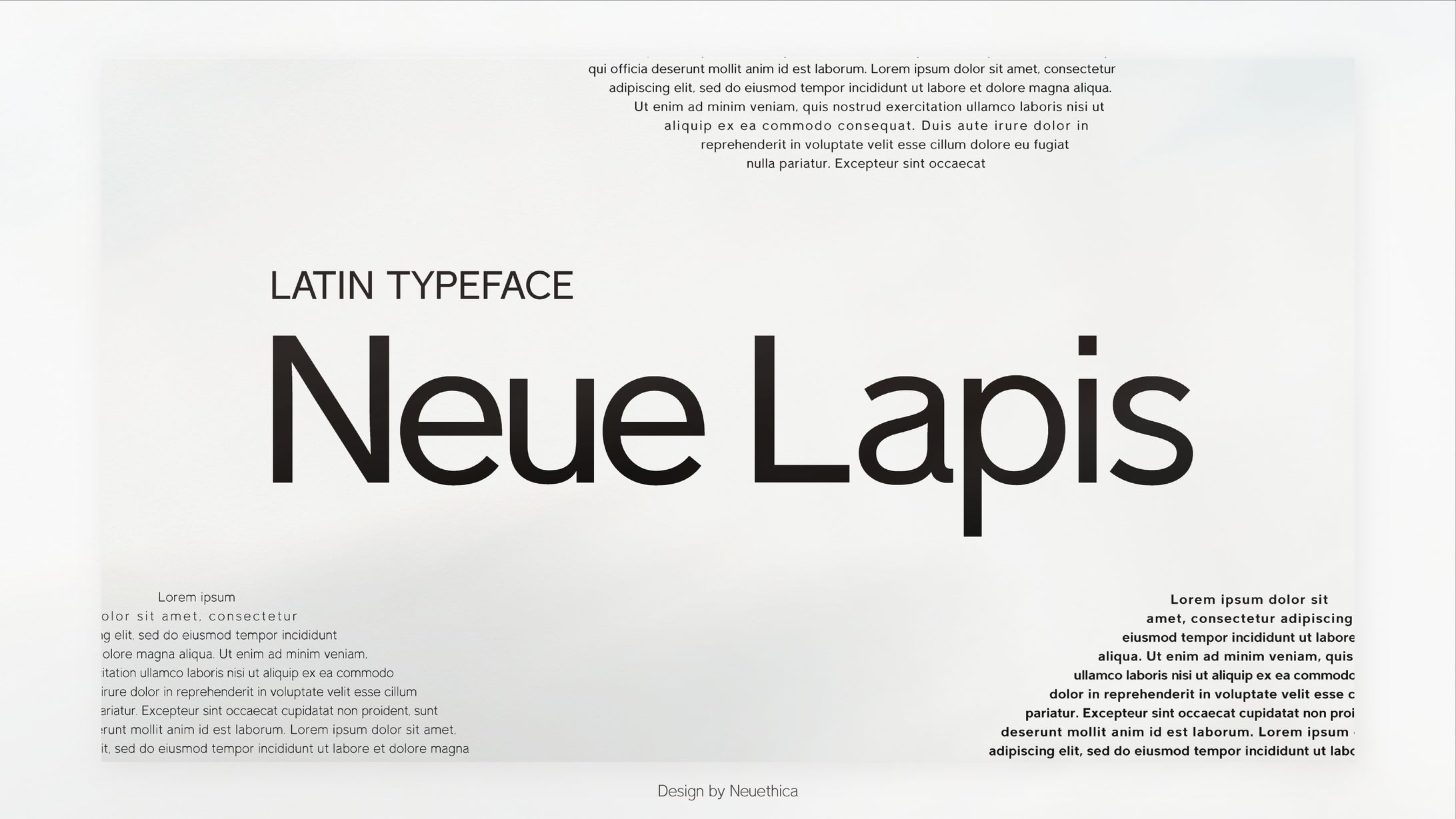 サンセリフ書体『Neue Lapis』-1