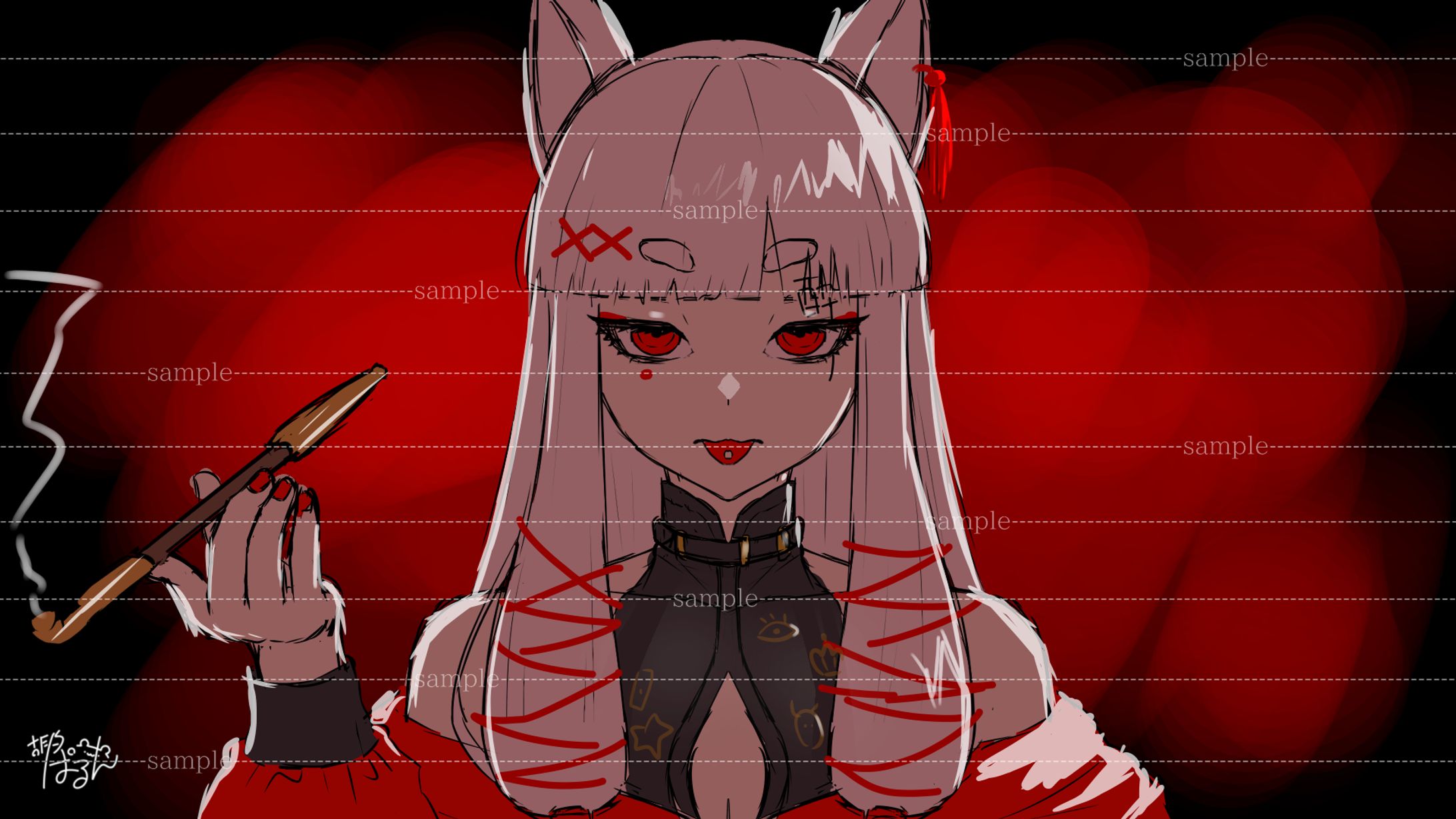 はまち　様 MMDステージ配布あり】深紫色ステージ / はまち さんのイラスト