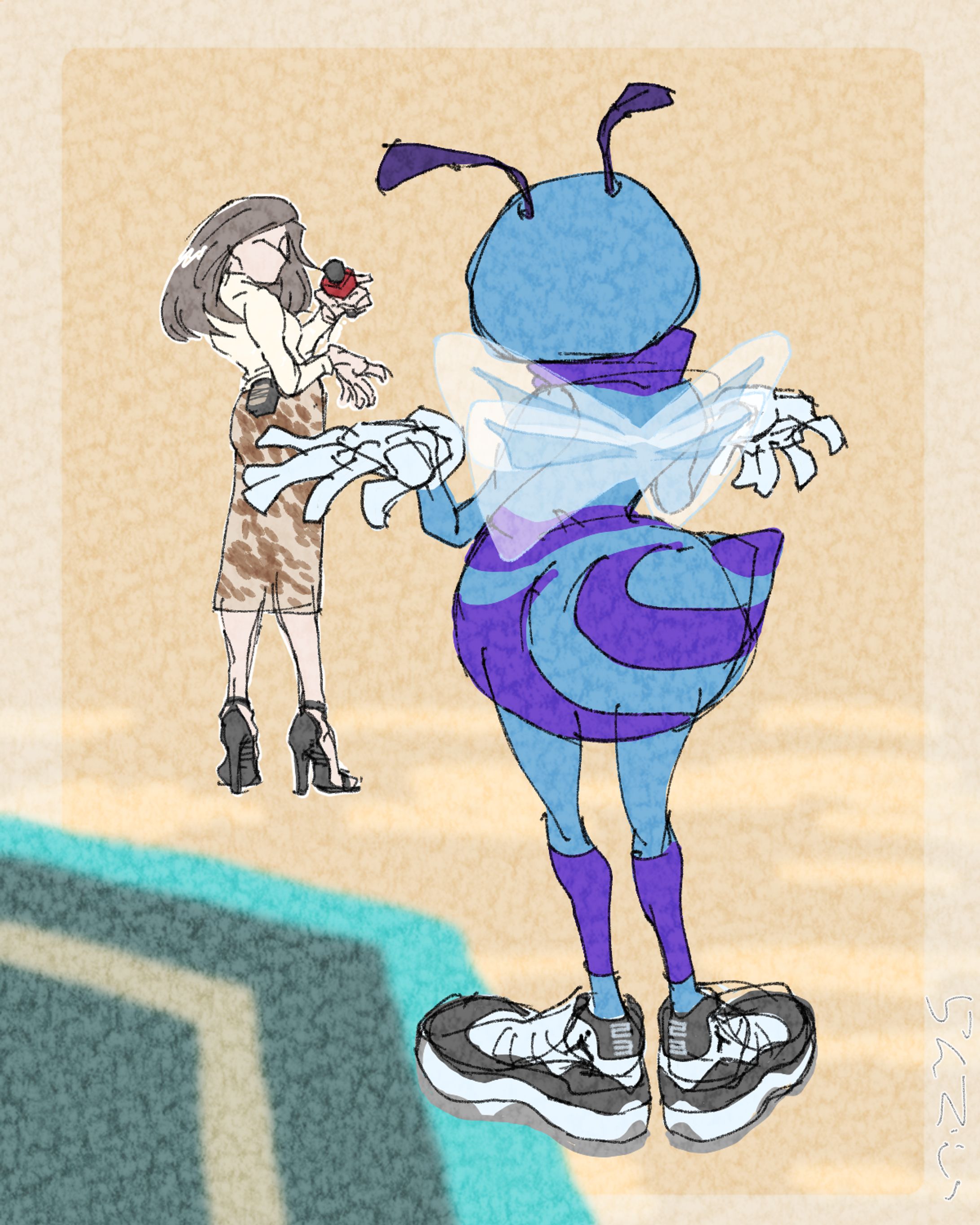 NBA シャーロットホーネッツのヒューゴさん（Hugo the Hornet）-1