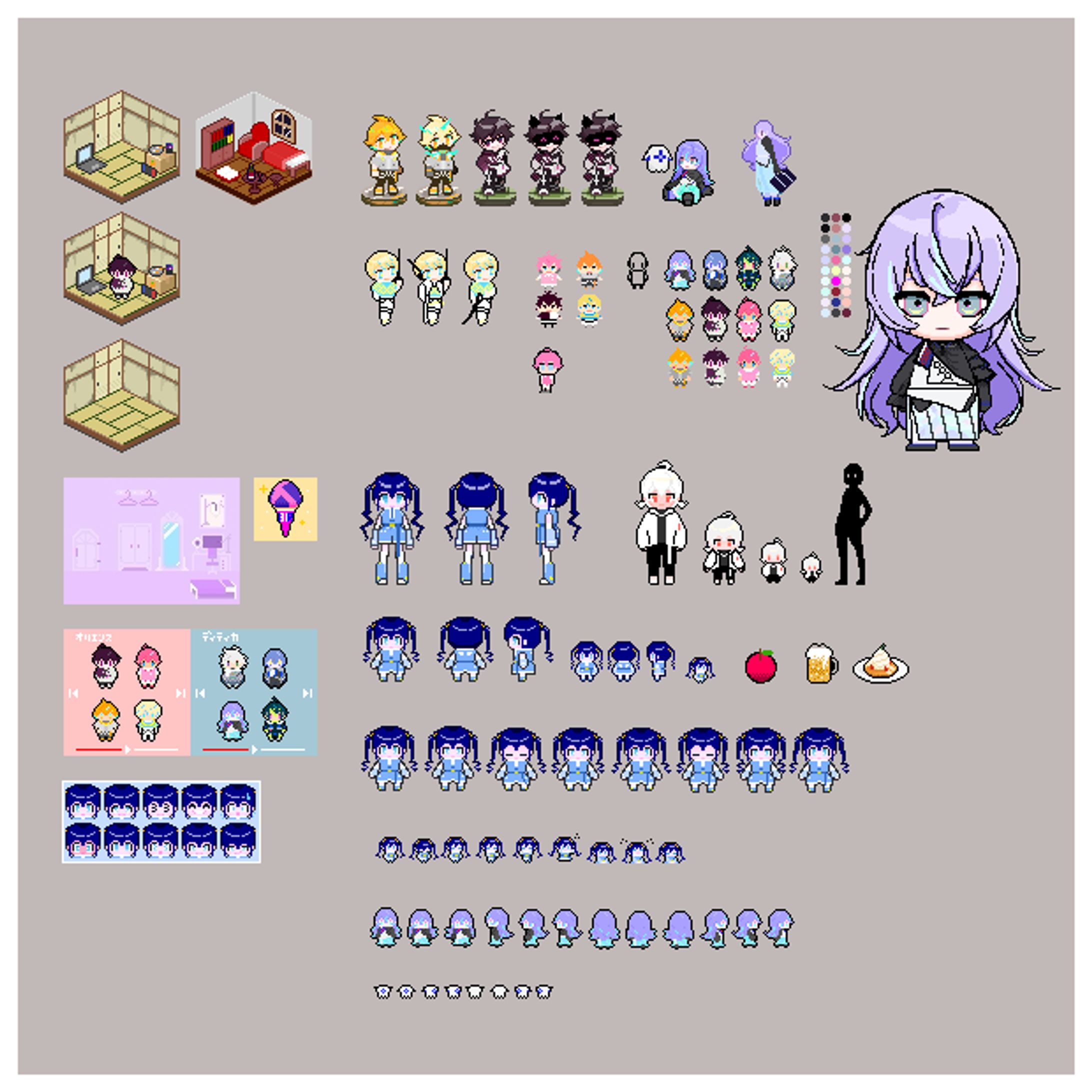これまでに作成したドット絵イラストまとめ-1