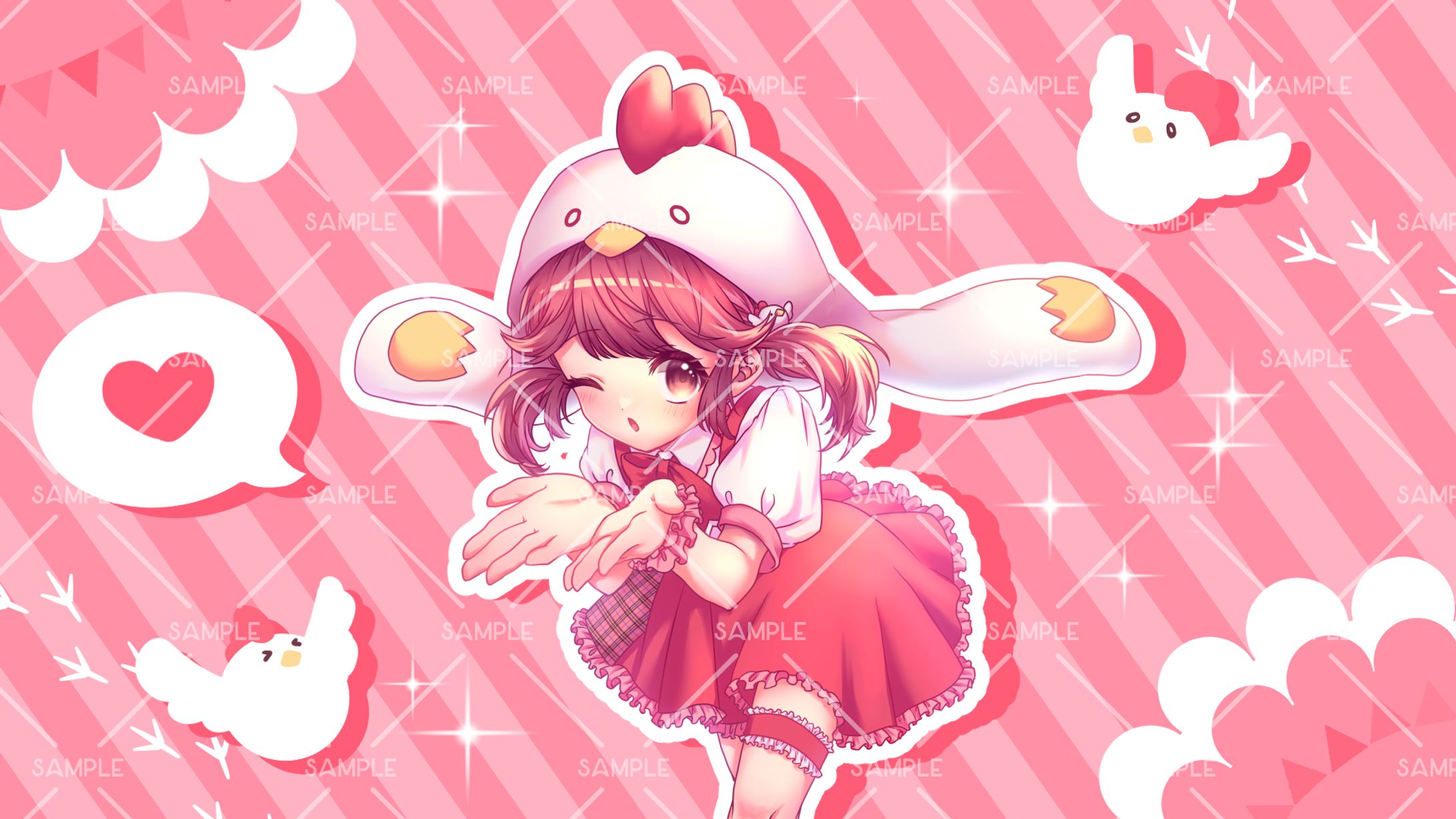 歌ってみた動画イラスト(さゃさゃみぃ様)-1