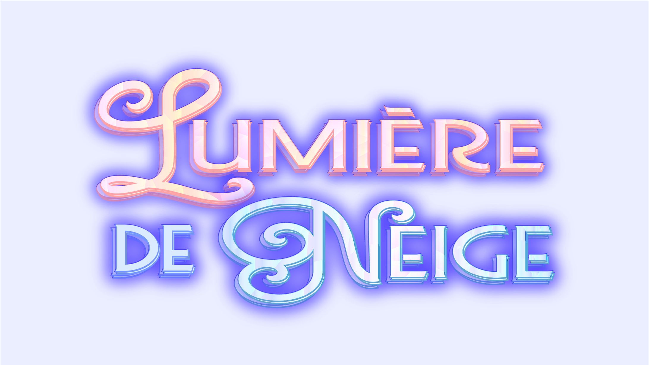 【ファンタジー映画風タイトルロゴ】『LUMIÈRE DE NEIGE』-1