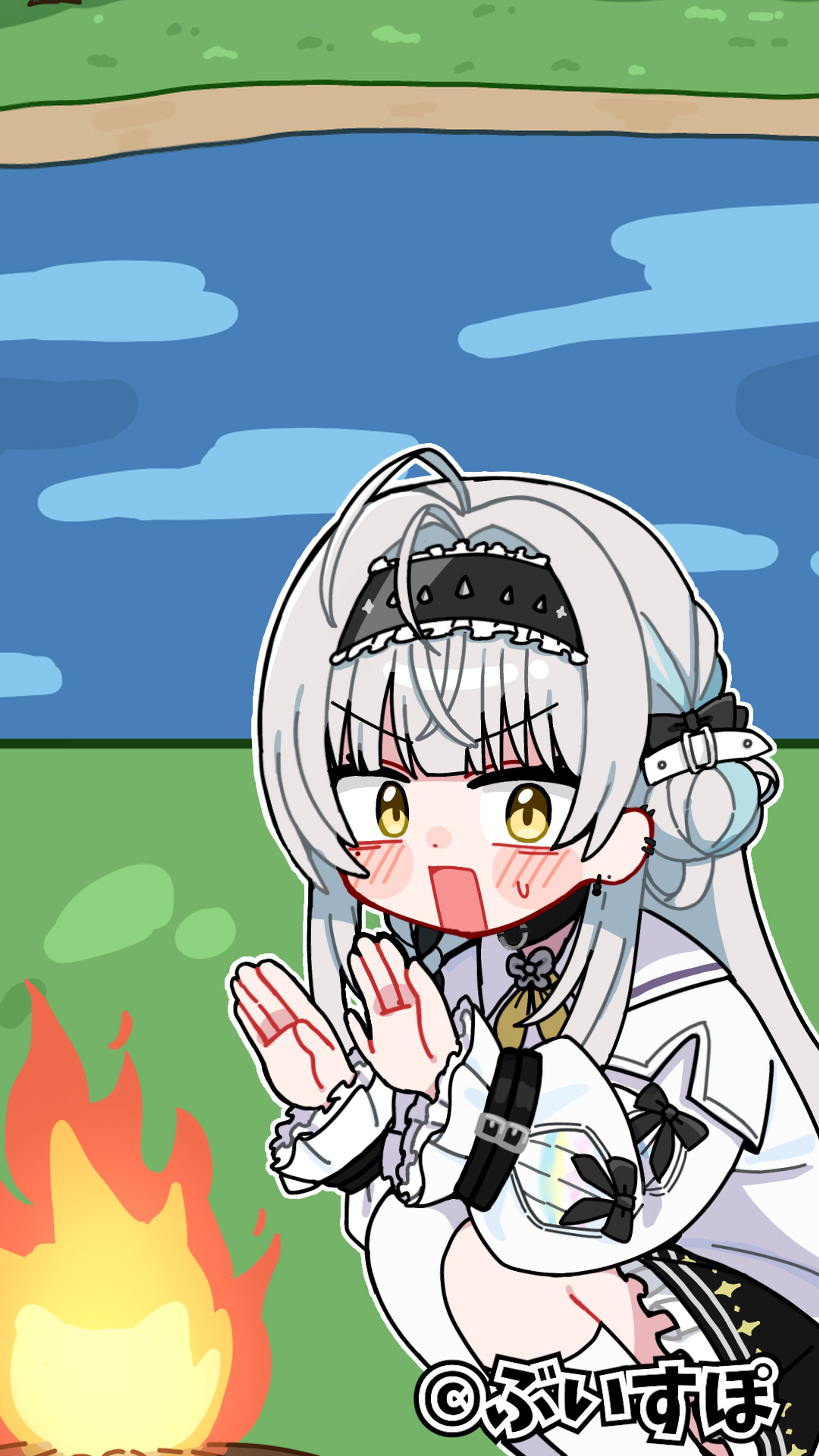 【ぶいすぽっ！所属】銀城サイネ様_イラストショート-1