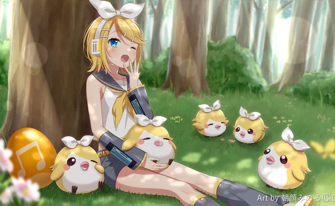 ネーム配信ロゴ、初音ミク