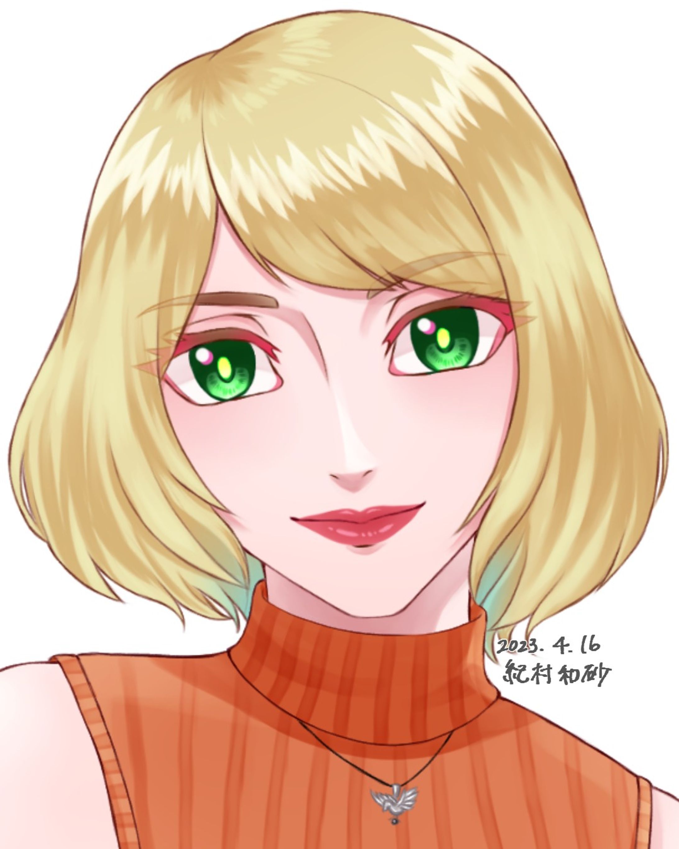 バイオRE：4で大人美人さんに進化したアシュリー✨ほんとに綺麗だし、レオンとのやり取りら協力も増えて頼れる相棒感が強くなっていって、めっちゃ楽しめました！実は3周目もクリアしました！！4周目もする予定❤
フェイスモデルのエラさん( @ella.freya )にも届け～(>人<)

@biohazard_capcom 
#バイオハザードre4 #バイオre4
#バイオ4 #アシュリー #アシュリーグラハム #鬼頭明里 #ファンアート #デジタルイラスト #女の子イラスト #女の子イラストを描くのが好き #residentevil4 #residentevil4remake #capcom #fanart #ashley #ashleygraham #digitalillustration #digitalart #wacom #wacomart #cintiq13hd #clipstudiopaintex-1