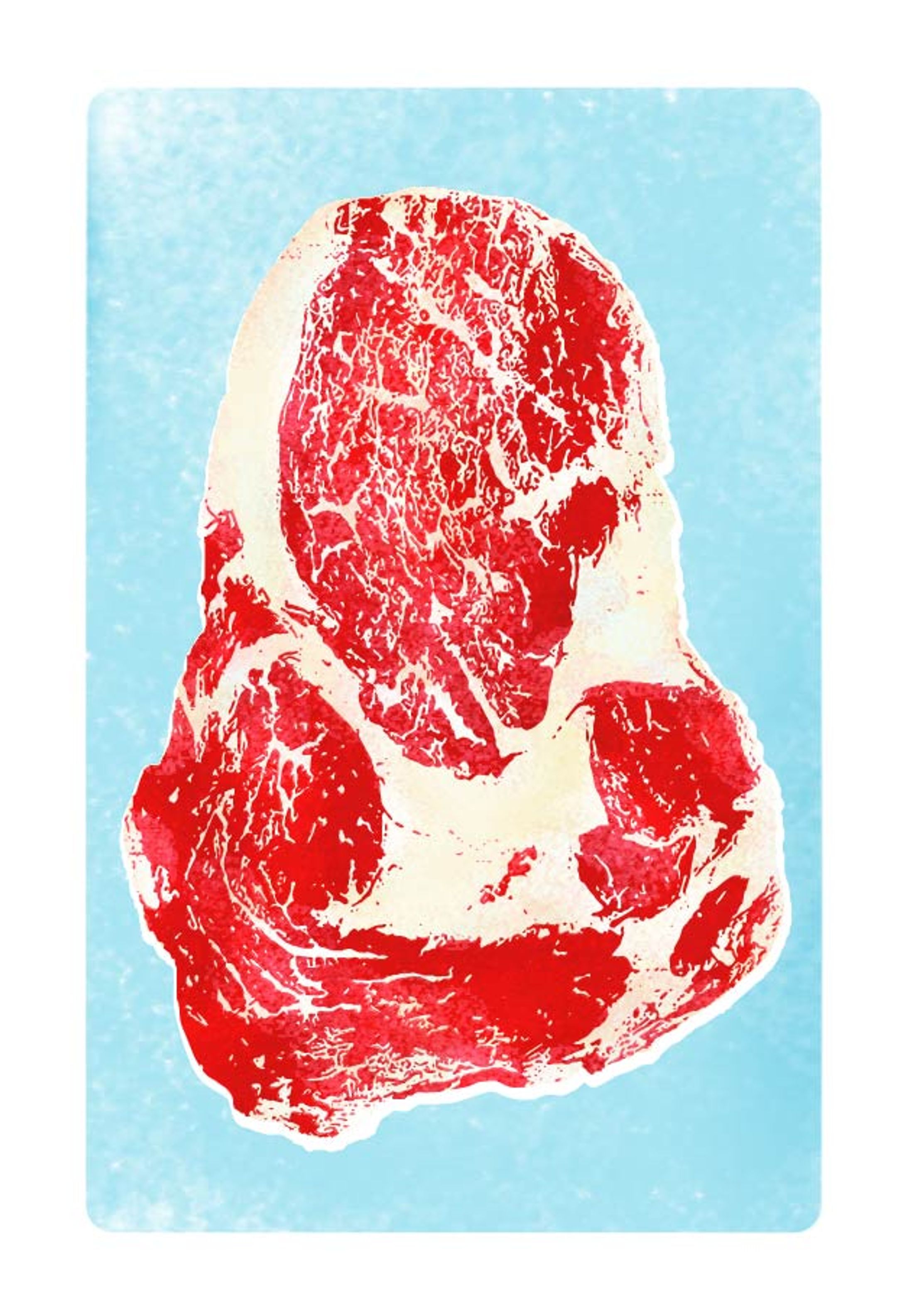 お肉の年賀状-1