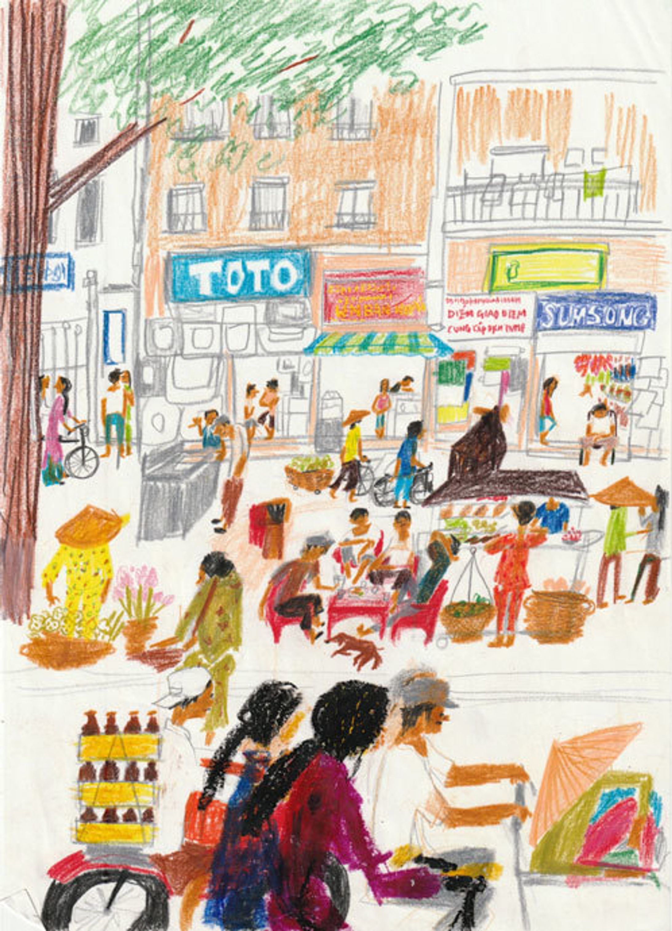 ベトナム旅行スケッチ-1