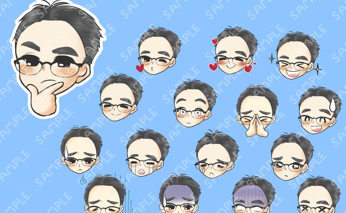 YouTube テロップ用絵文字　華のおとうさん様