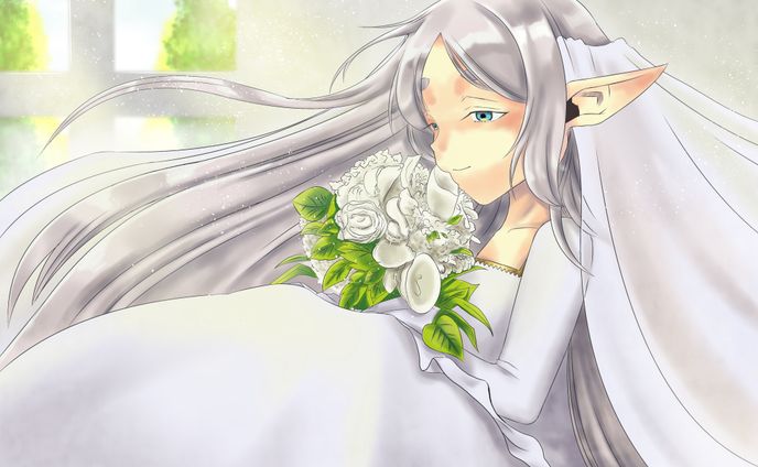 二次創作 葬送のフリーレン 花嫁姿