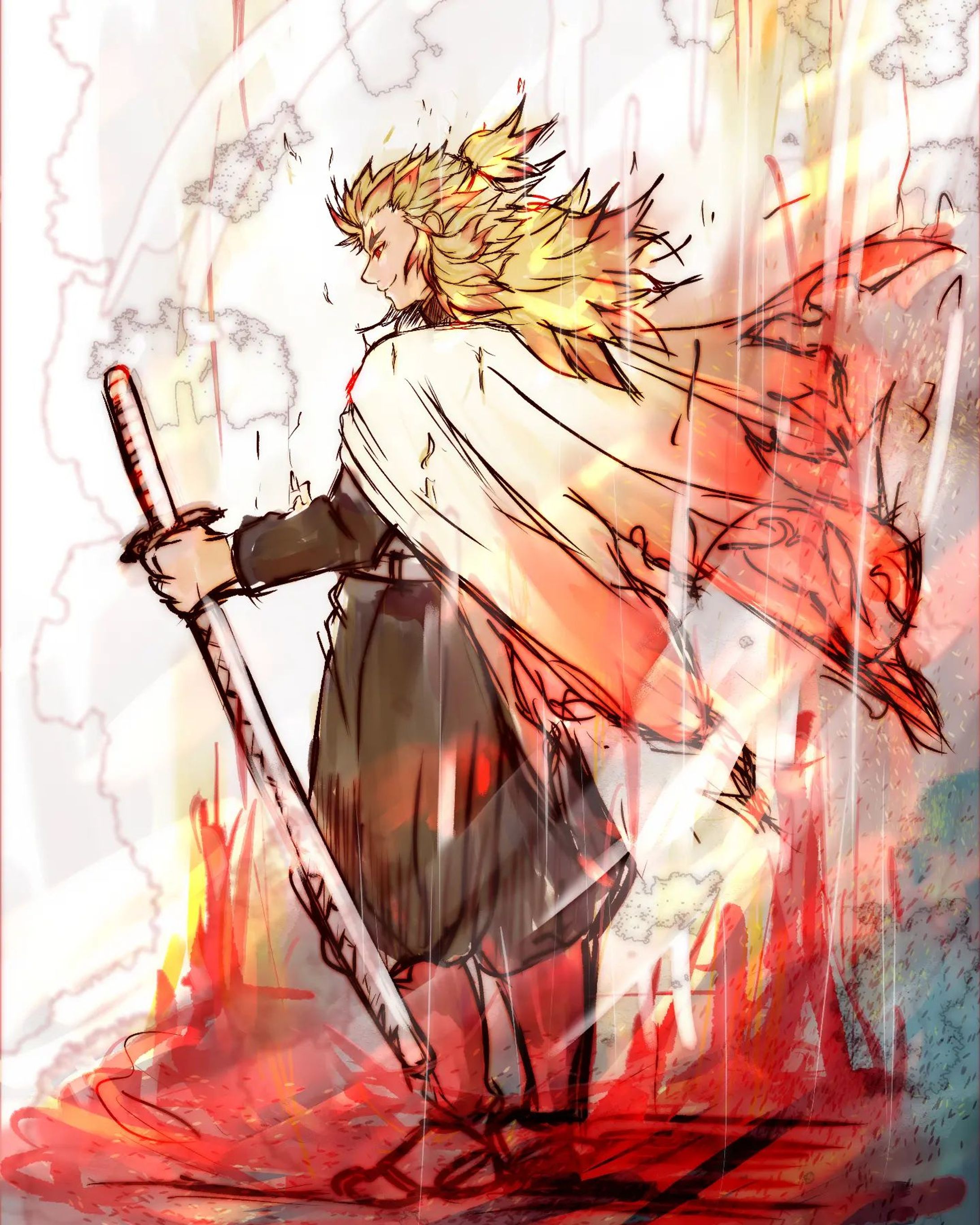 #demonslayer #鬼滅の刃 #煉獄杏寿郎 
#イラスト #絵 #イラストグラム #イラストレーション #お絵描き #illustration #illustrator #art #illustgram #drawing #artist #artwork #illust-1