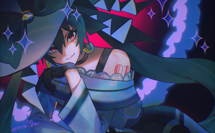 【fanart】🖤Hatsune Miku🖤 - pokemiku