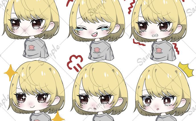 【ご依頼】表情差分イラスト