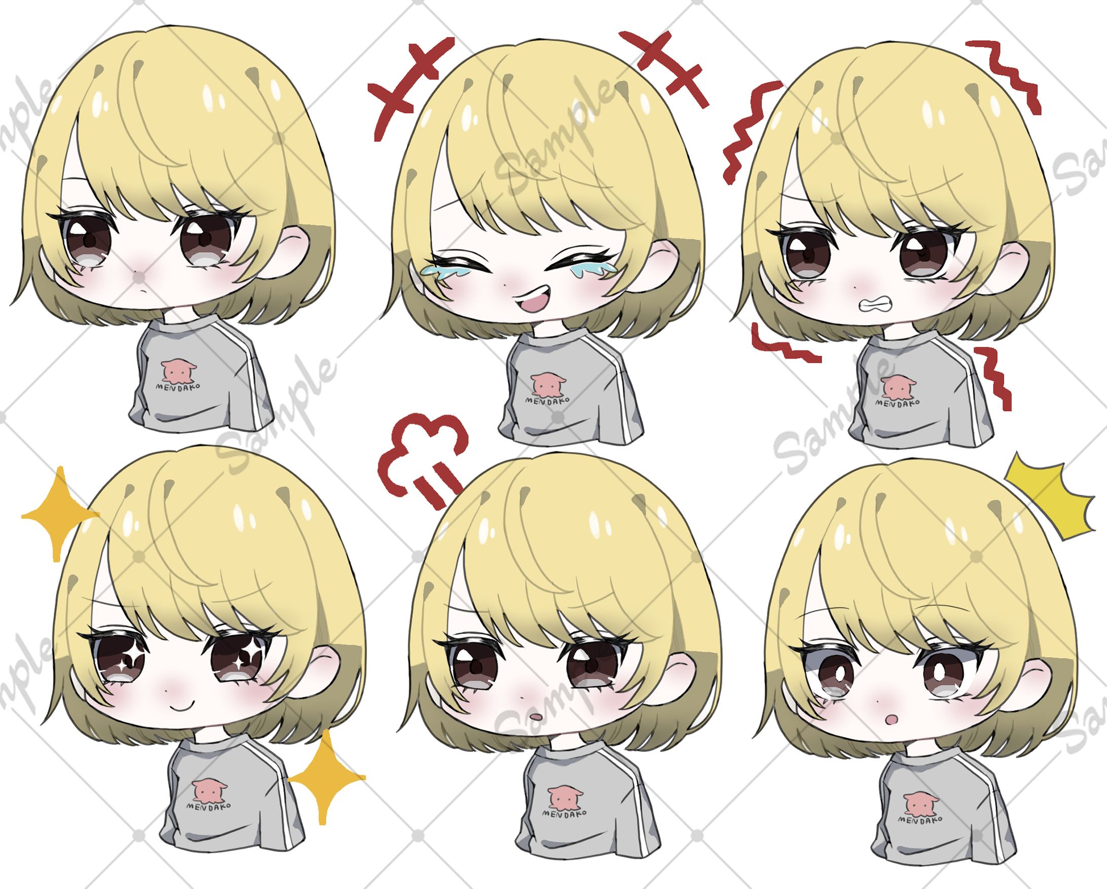 【ご依頼】表情差分イラスト-1
